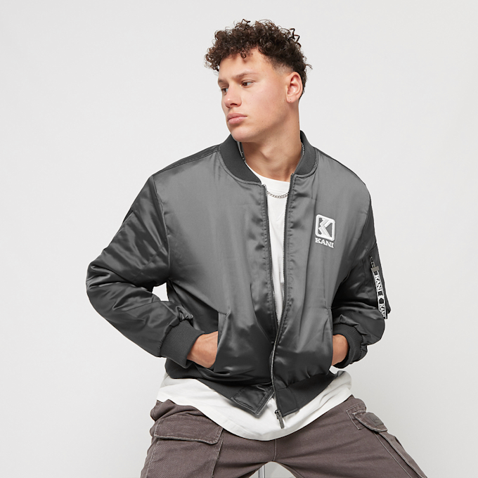 Karl Kani OG Satin College Jacket grau 12323 1