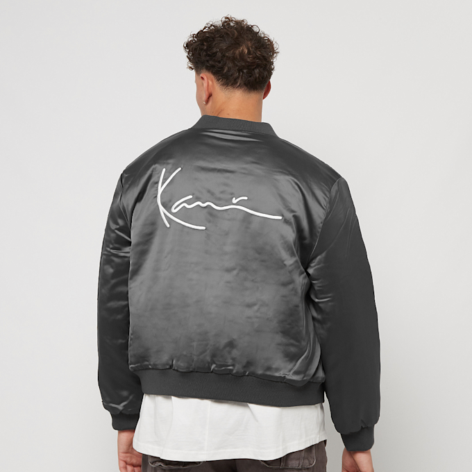 Karl Kani OG Satin College Jacket grau 12323 2