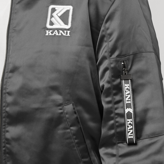 Karl Kani OG Satin College Jacket grau 12323 3