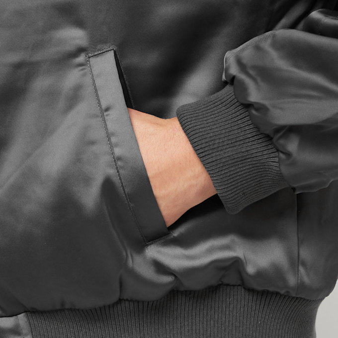 Karl Kani OG Satin College Jacket grau 12323 4
