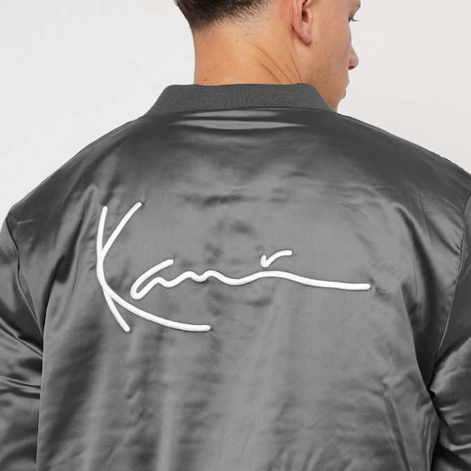 Karl Kani OG Satin College Jacket grau 12323 5