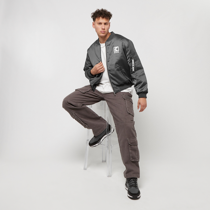 Karl Kani OG Satin College Jacket grau 12323 7
