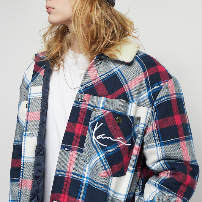 Karl Kani Chest Signature Heavy Flannel Shirt Jacket multicolor 12351 3