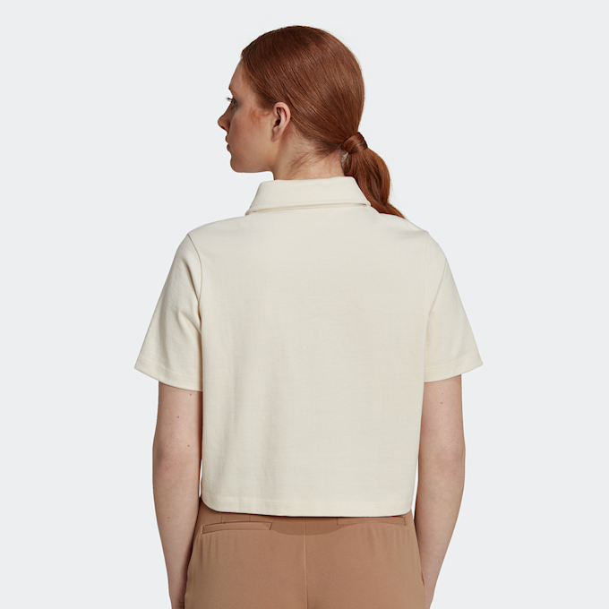 adidas Originals Originals Resort Cropped Zip Polohemd blanc 12720 2