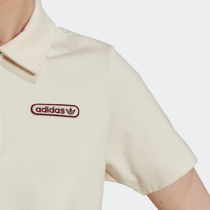 adidas Originals Originals Resort Cropped Zip Polohemd blanc 12720 4