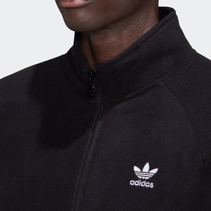 adidas Originals adicolor Trefoil Teddy Fleecejacke schwarz 10548 3