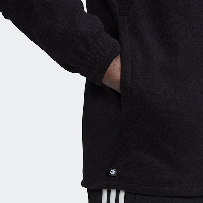 adidas Originals adicolor Trefoil Teddy Fleecejacke schwarz 10548 4