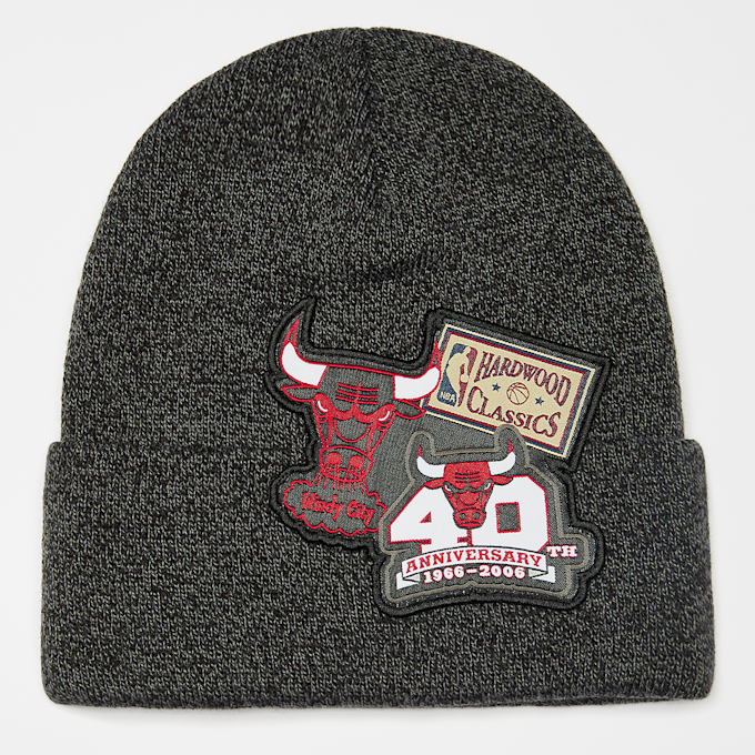 Mitchell & Ness XL Logo Patch Knit HWC NBA Chicago Bulls zwart 16342 1