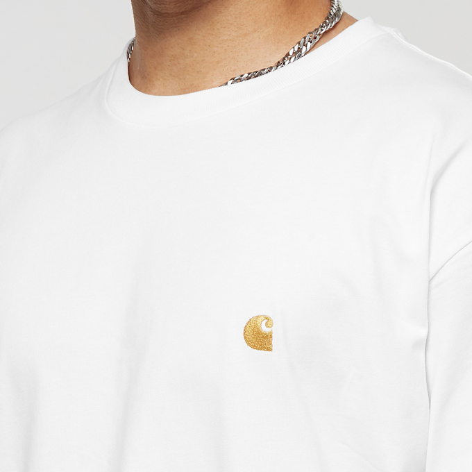 Carhartt WIP Short Sleeve Chase T-Shirt weiß 17198 3