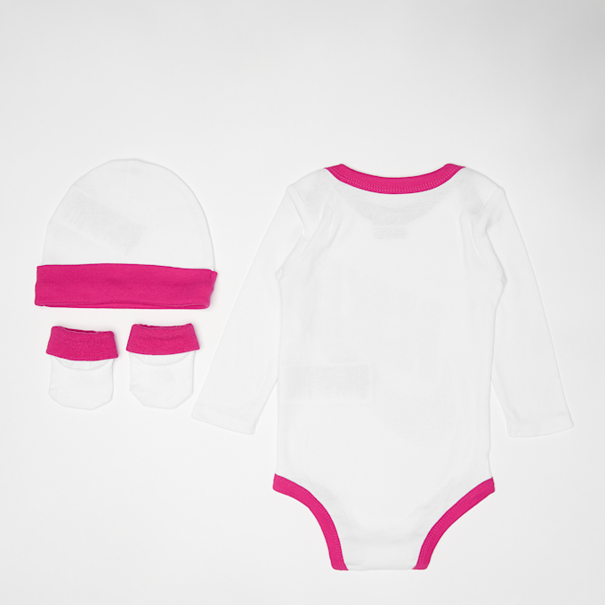 Nike Futura Logo Hat/Bodysuit/Bootie 3pc blanc 17458 2