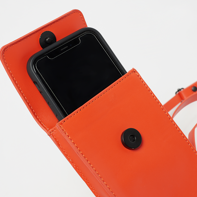 SNIPES Small Logo Small PU Phone Bag orange 17657 3