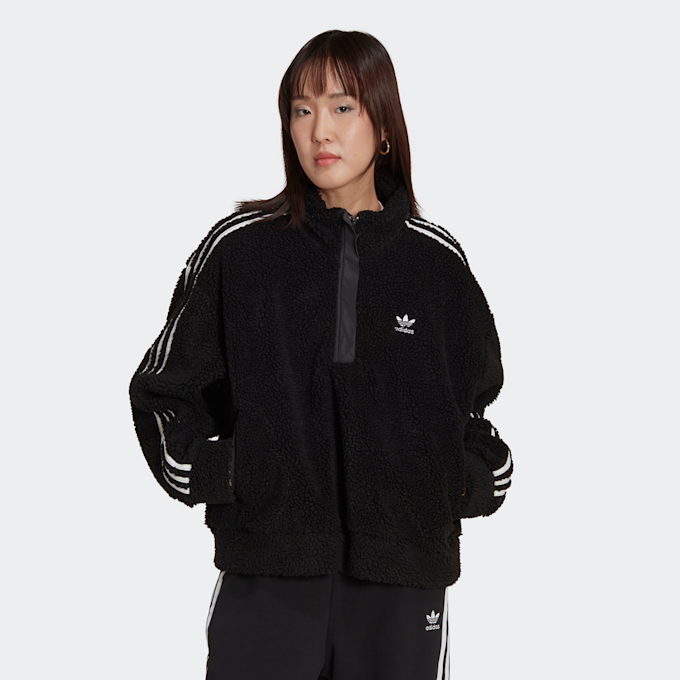 adidas Originals adicolor Half-Zip Sweatshirt schwarz 17740 1