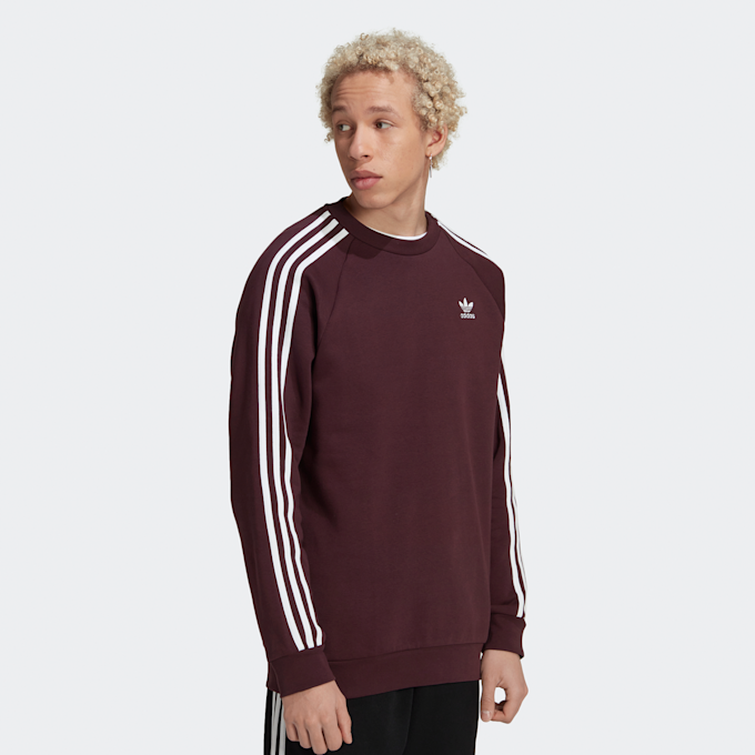 adidas Originals adicolor 3-Stripes Fleece Sweatshirt braun 17782 1