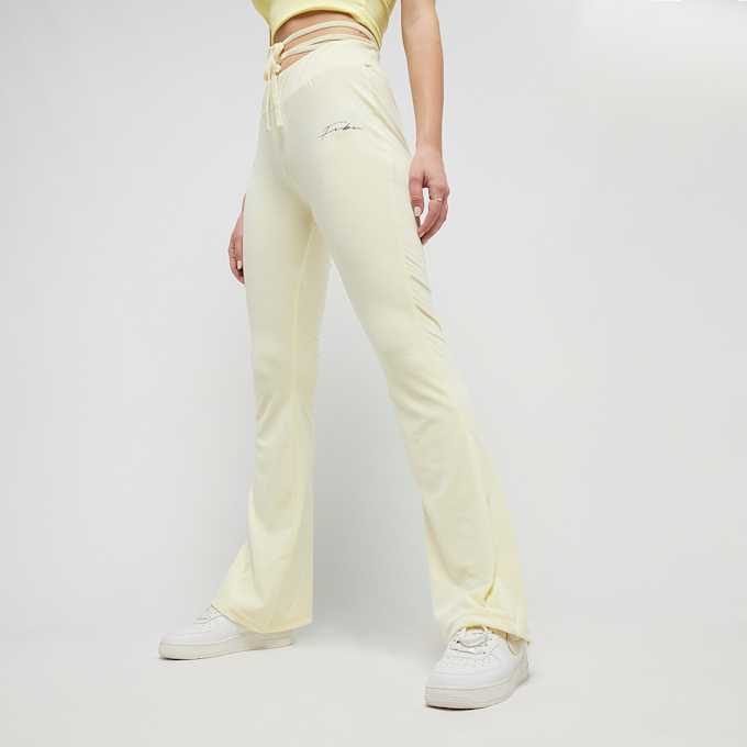 FUBU Signature Velours Flared Leggings beige 18079 1