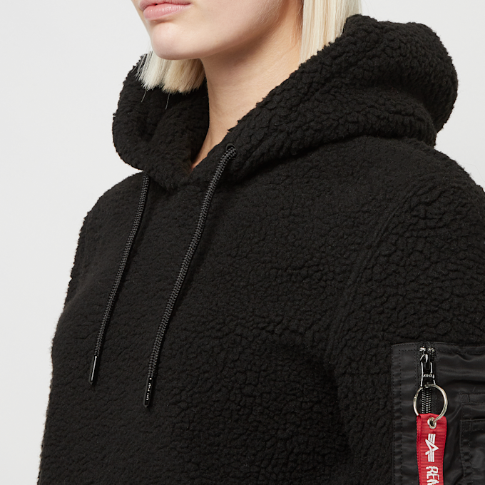 Alpha Industries Teddy Hoody Wmn schwarz 18145 3