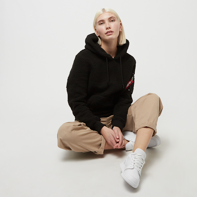 Alpha Industries Teddy Hoody Wmn schwarz 18145 6