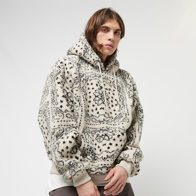 Karl Kani Metal Signature Paisley OS Teddy Hoodie beige 13078 1