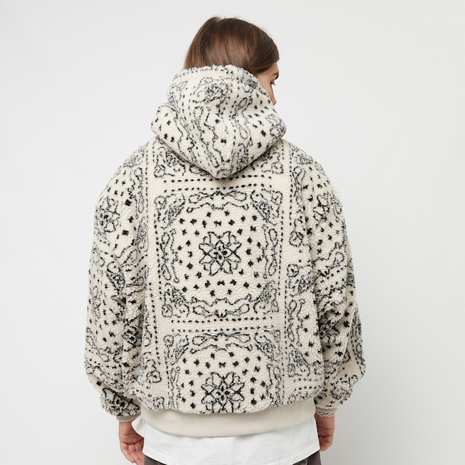 Karl Kani Metal Signature Paisley OS Teddy Hoodie beige 13078 2