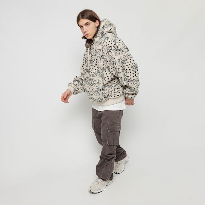 Karl Kani Metal Signature Paisley OS Teddy Hoodie beige 13078 4