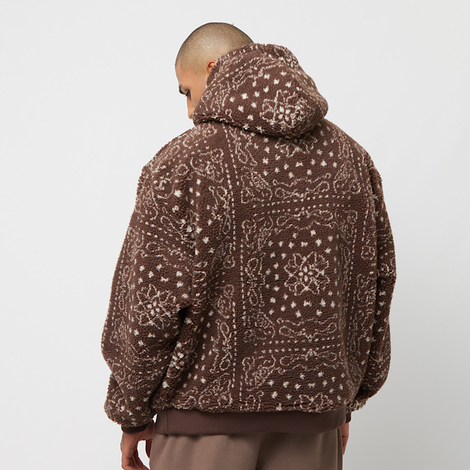 Karl Kani Metal Signature Paisley OS Teddy Hoodie braun 13079 2