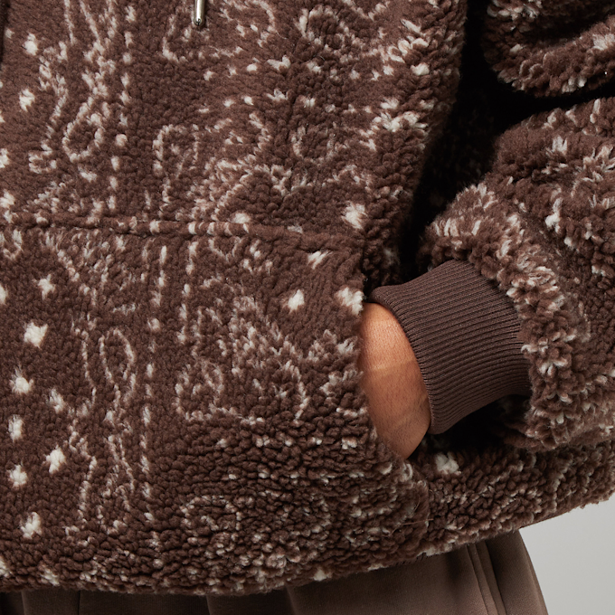 Karl Kani Metal Signature Paisley OS Teddy Hoodie braun 13079 4