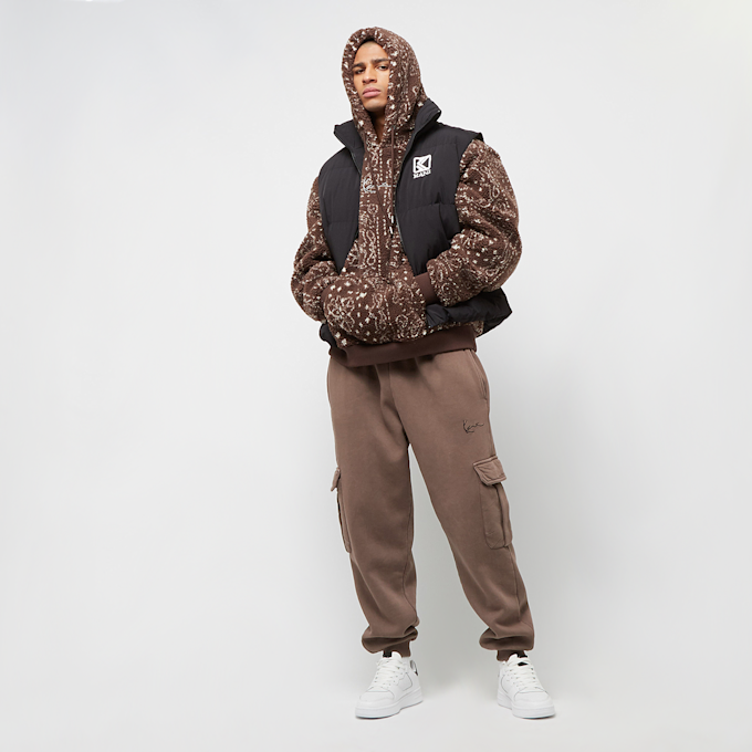 Karl Kani Metal Signature Paisley OS Teddy Hoodie braun 13079 5