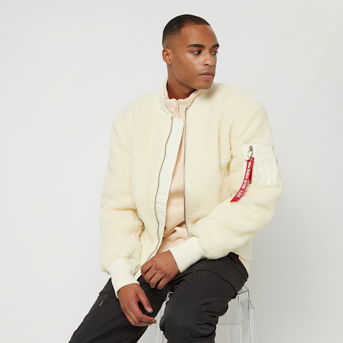 Alpha Industries Ma-1 Teddy weiß 13090 1