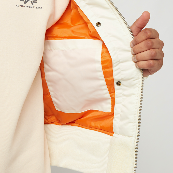 Alpha Industries Ma-1 Teddy blanco 13090 5