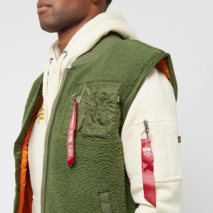Alpha Industries Teddy Vest grün 13150 3