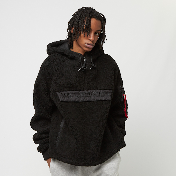 Alpha Industries Teddy Anorak schwarz 13155 1
