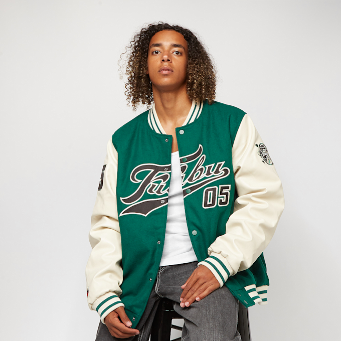 FUBU Varsity Block College Jacke grün 13193 1