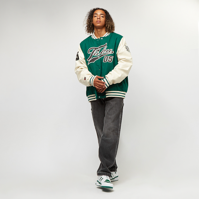 FUBU Varsity Block College Jacke grün 13193 7