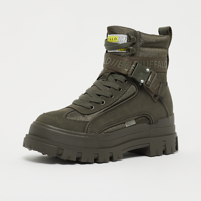 Buffalo Aspha Com1 Laceup Mid grün 14074 2