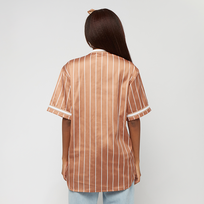 Karl Kani Retro Emblem Pinstripe Baseball Shirt braun 14351 2