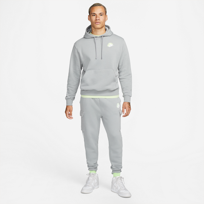 Nike Sportswear Standard Issue Men's Fleece Pullover Hoodie grau 14502 6