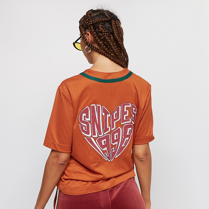 SNIPES College Logo Cropped Baseball Jersey braun 14691 2