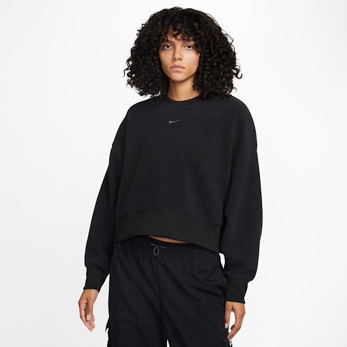 Nike Sportswear Plush Women's Mod Crop Crew-Neck Sweatshirt schwarz 14904 1