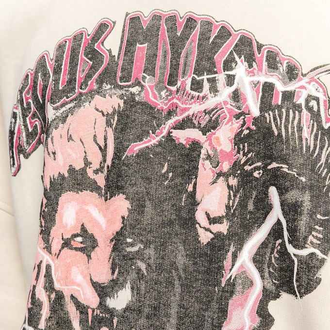 PEQUS Artist Or A Killer ? Graphic Hoodie beige 15369 3
