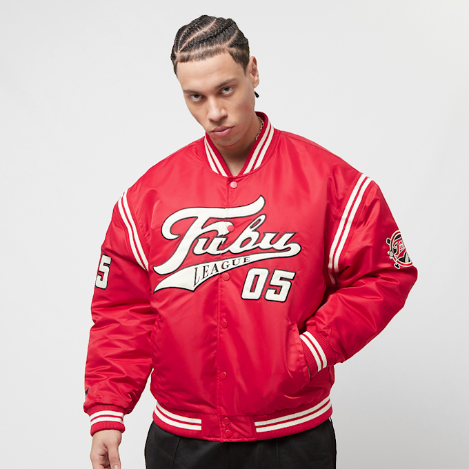 FUBU Varsity Shiny College Jacket rot 15517 1