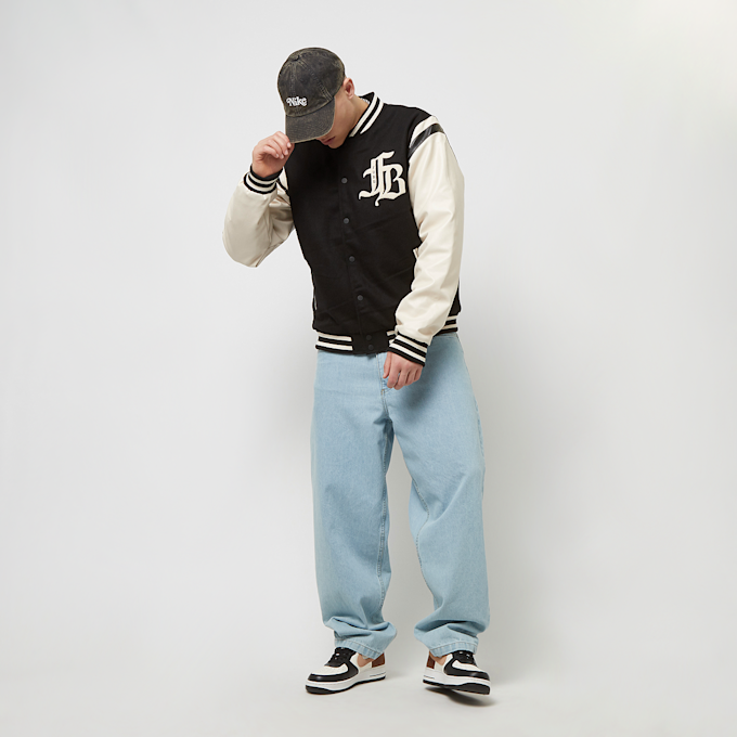 FUBU Old English Varsity Jacket noir 15518 6