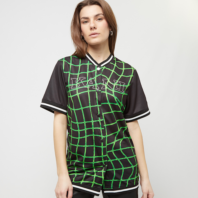 Karl Kani Retro Block Baseball Shirt grün 15621 1