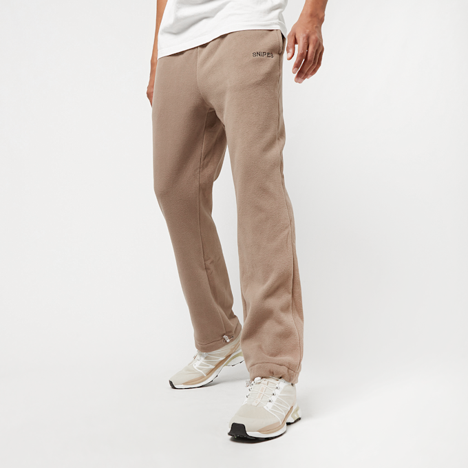 SNIPES Small Bold Logo Polar Fleece Loose Jogger Pants Taupe beige 18418 1