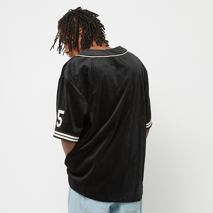 FUBU Old English Velour Baseball Jersey weiß 18433 2