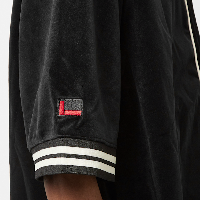 FUBU Old English Velour Baseball Jersey weiß 18433 6
