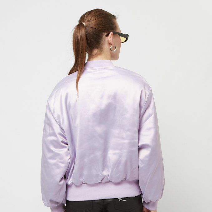 Karl Kani Chest Retro Satin Bomber Jacket pourpre 18460 2