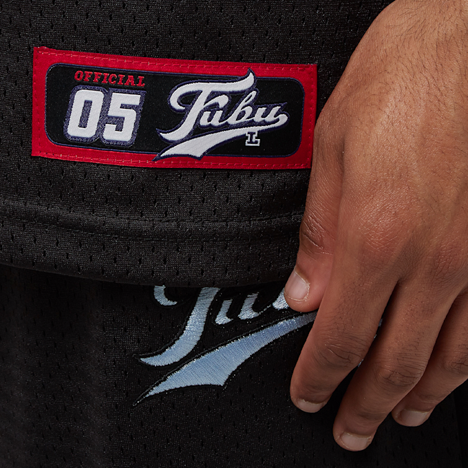 FUBU Varsity Mesh Tee negro 18554 4