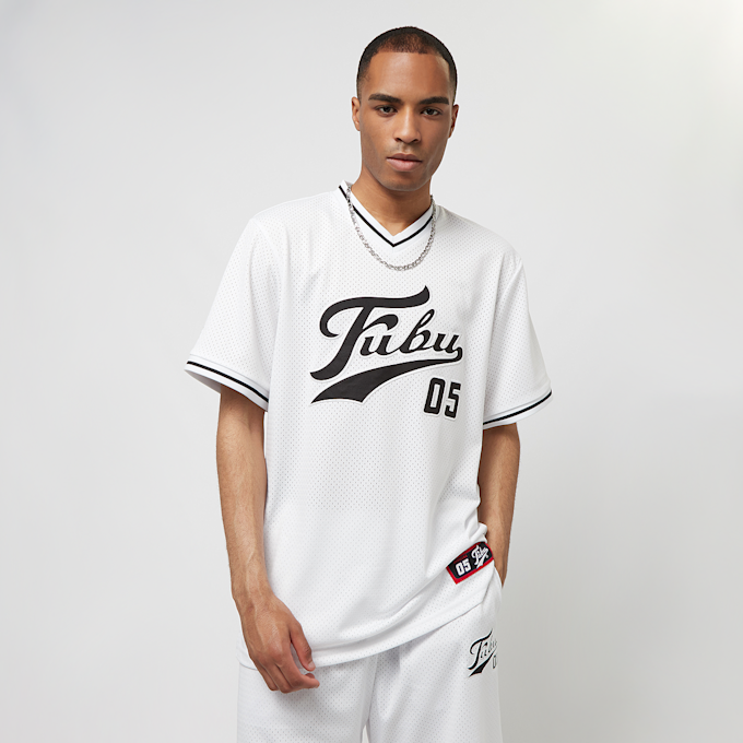 FUBU Varsity Mesh Tee blanco 18556 1
