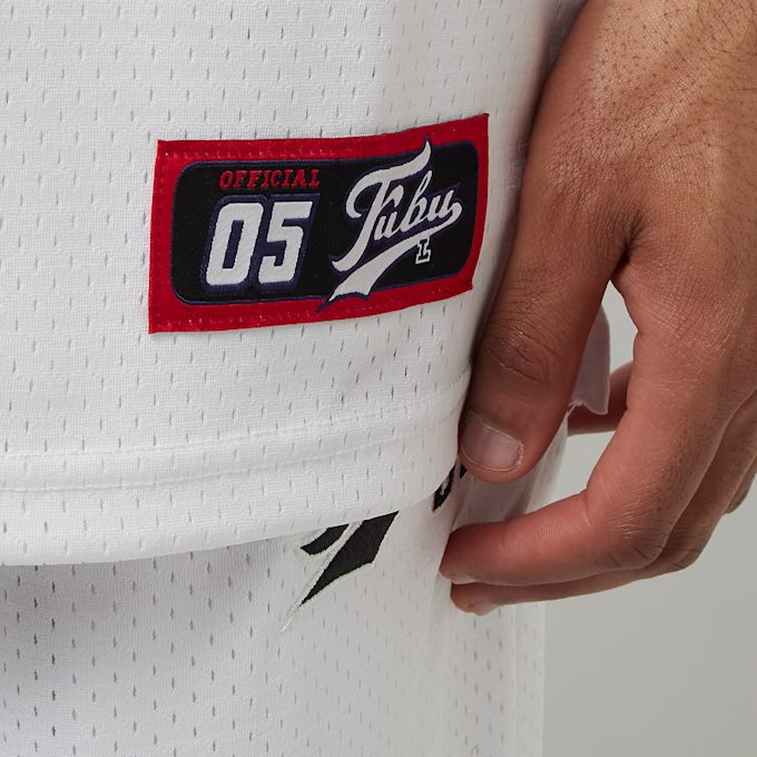 FUBU Varsity Mesh Tee blanco 18556 4