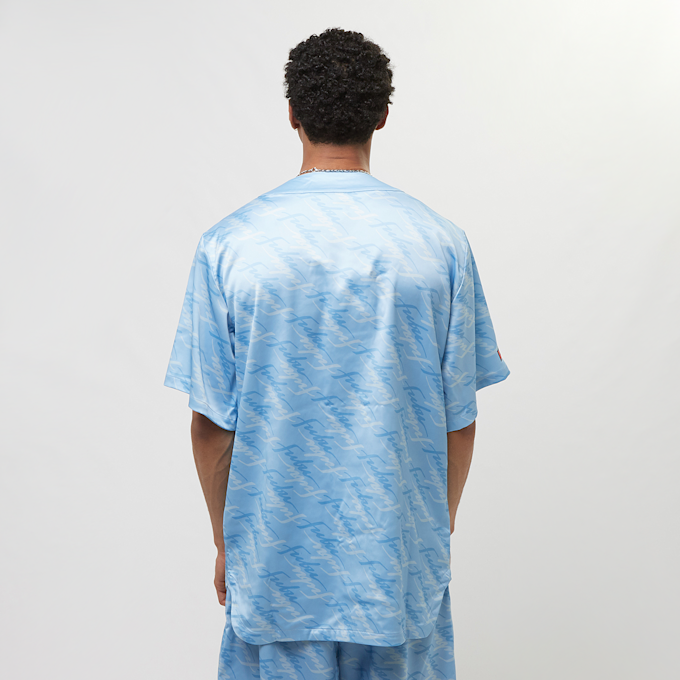 FUBU Retro All Over Print Baseball Jersey bleu 18627 2