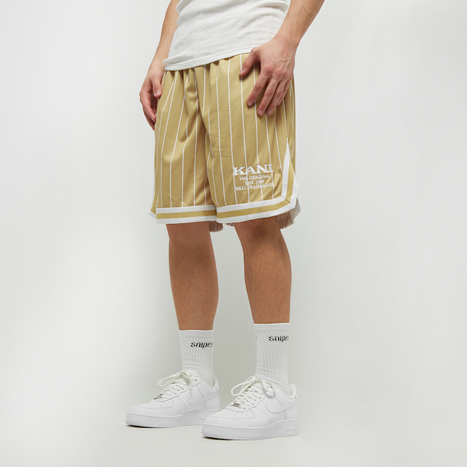 Karl Kani Retro Pinstripes Mesh Shorts beige 19171 1